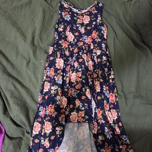 Floral Sleeveless Kids Casual Dress